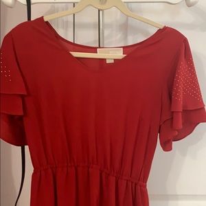 Red mini Michael Michael dress